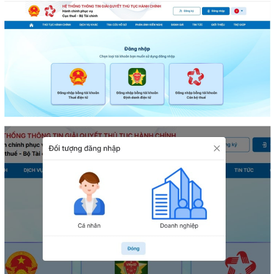 Cách nộp tờ khai thuế online trên Dịch vụ Công TTHC về thuế 