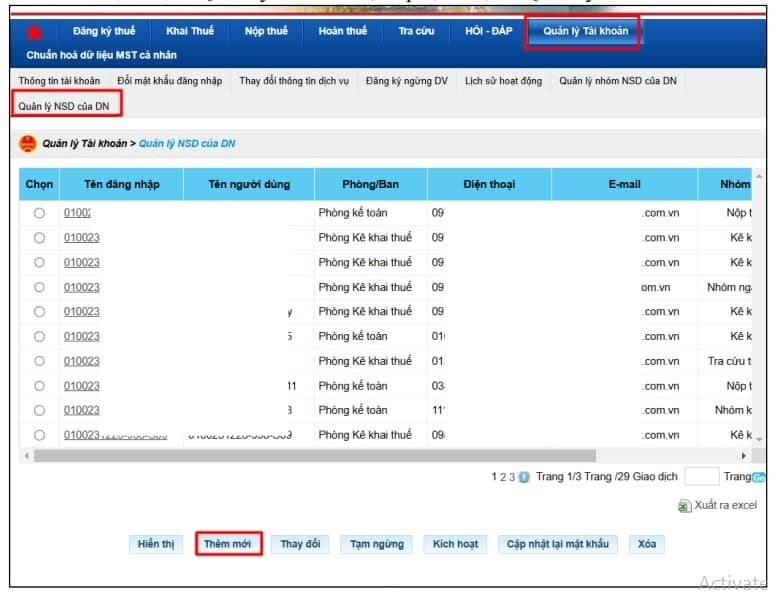 Hệ thống Thuế điện tử (eTax)