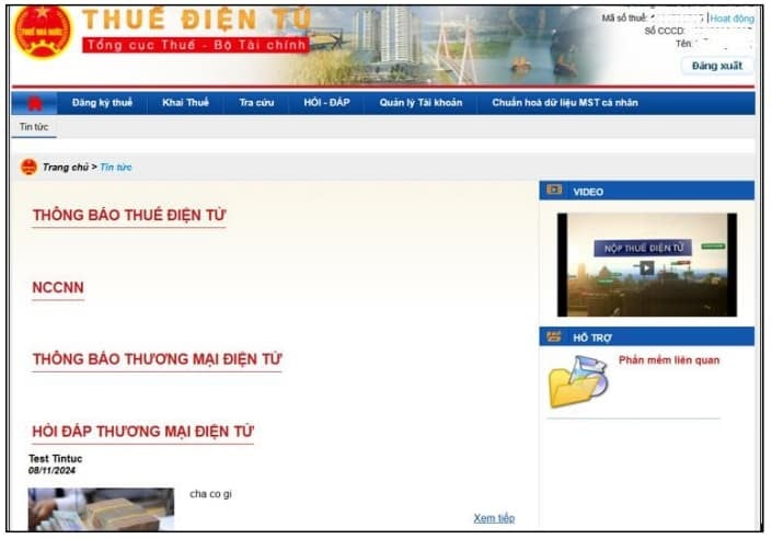 Hệ thống Thuế điện tử (eTax)