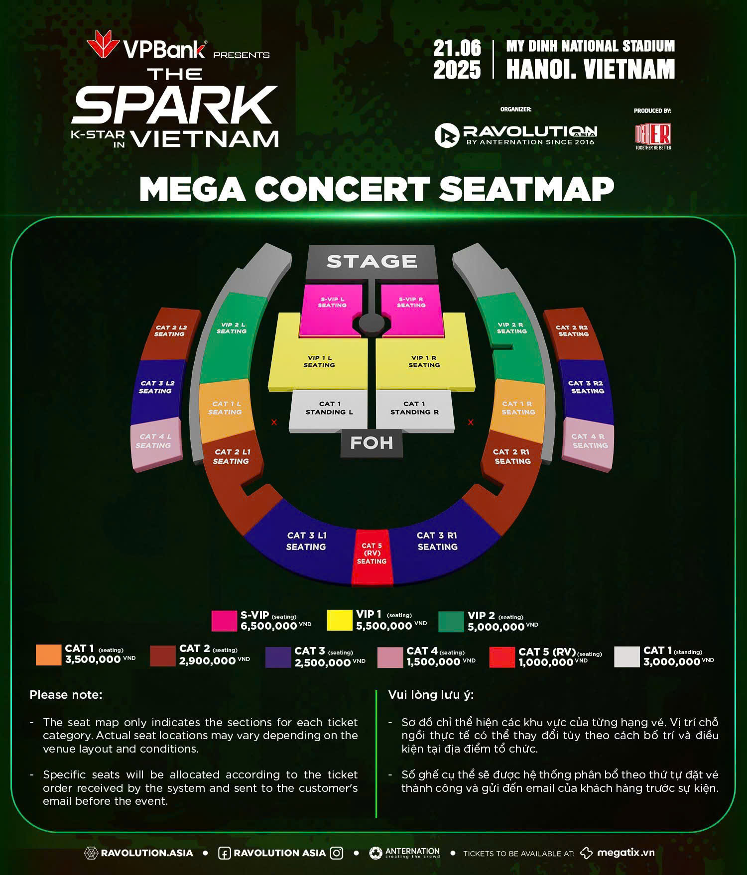 SEATMAP VPBANK K-START