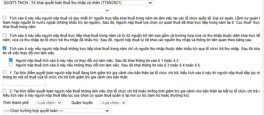 07 bước tự quyết toán thuế TNCN online năm 2025