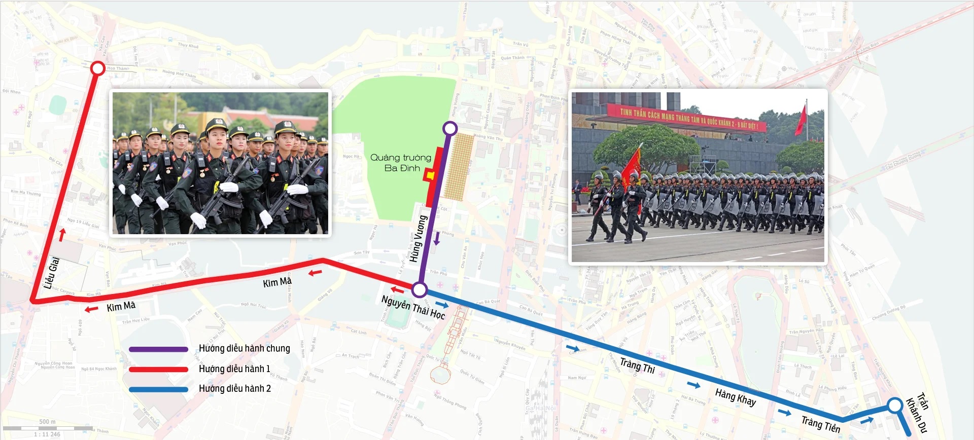 Sơ đồ diễu binh diễu hành Quốc khánh 2 9 năm 2015 ở Hà Nội