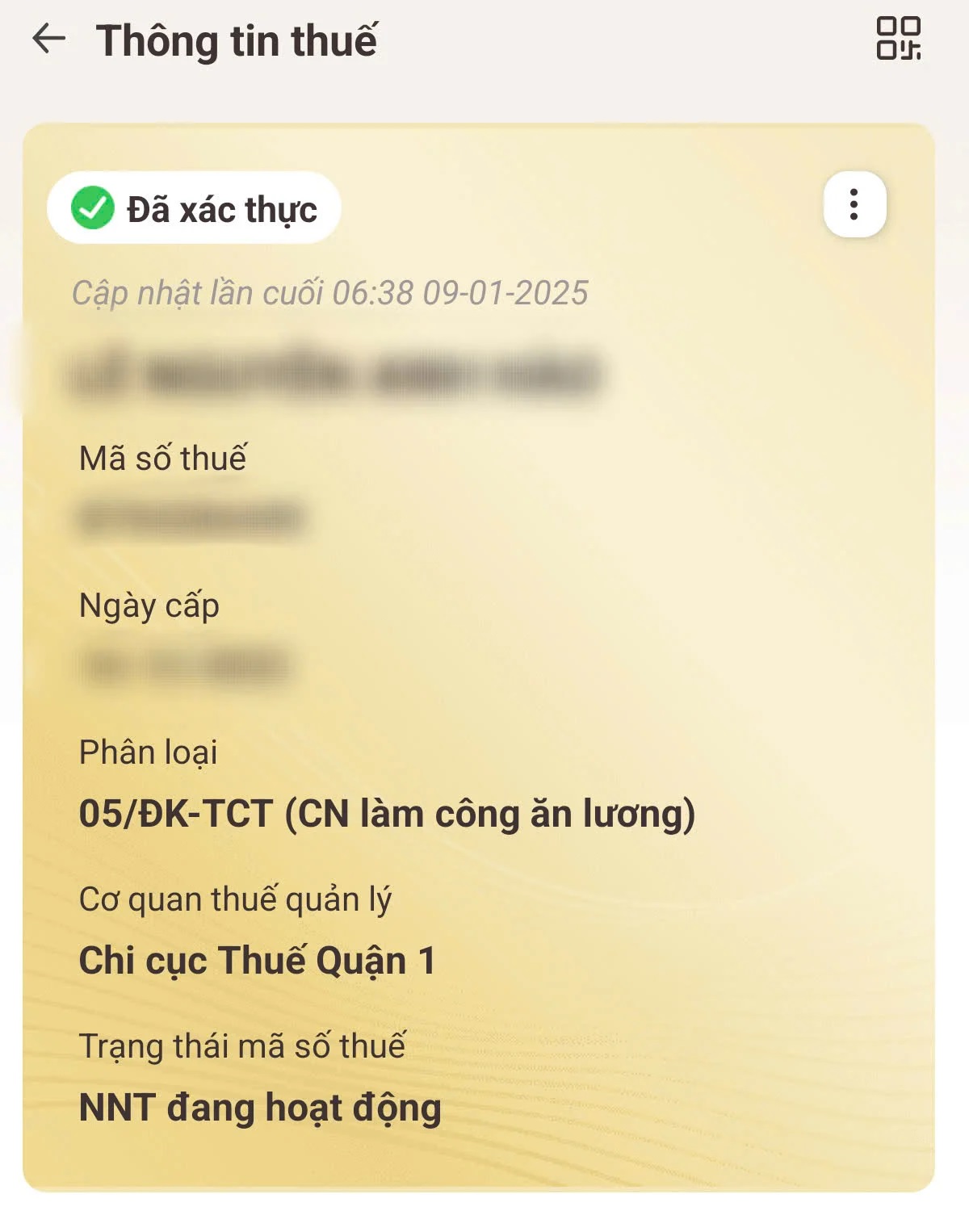 Hướng dẫn tích hợp mã số thuế cá nhân trên VNeID năm 2025