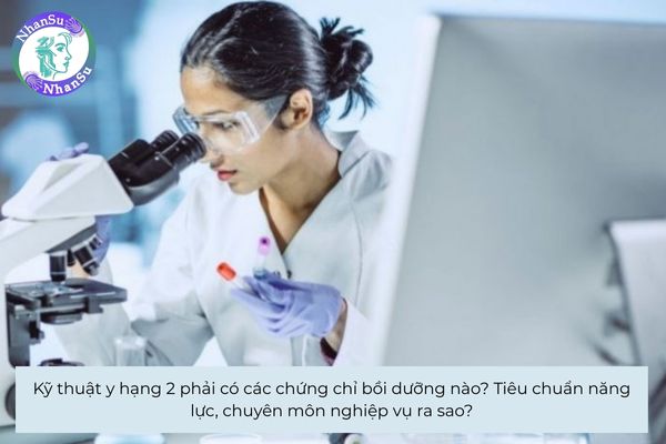 Kỹ thuật y hạng 2 phải có các chứng chỉ bồi dưỡng nào? Tiêu chuẩn năng lực, chuyên môn nghiệp vụ ra sao?