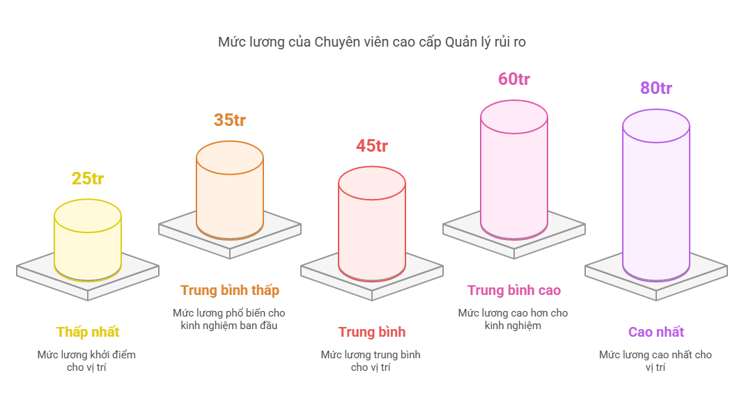 Mức lương khởi điểm của Chuyên viên cao cấp Quản lý rủi ro năm 2025?
