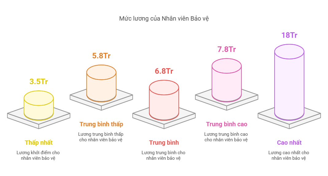 Mức lương Nhân viên Bảo vệ năm 2025 khiến nhiều người bất ngờ?