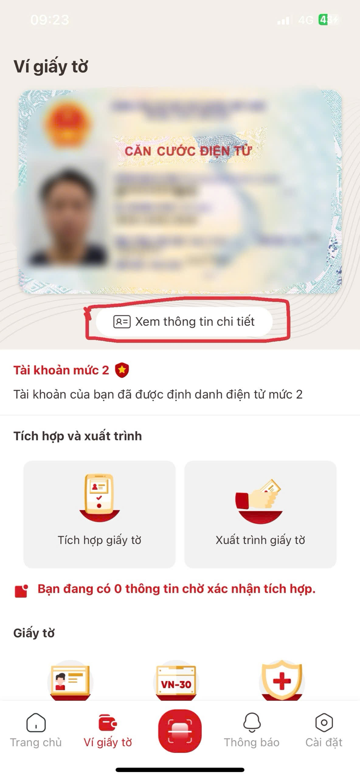 Tra cứu mã định danh trên VneID