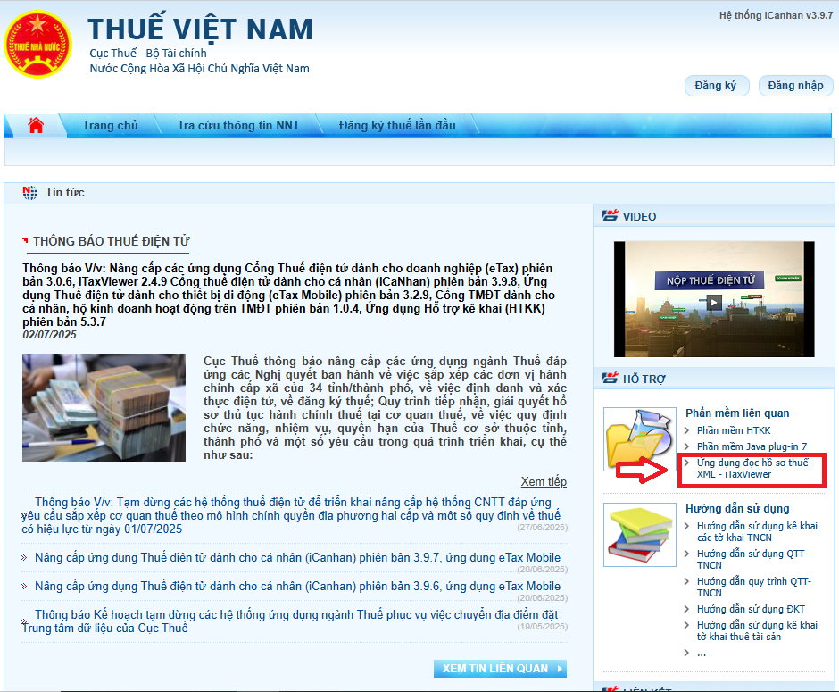 Hướng dẫn tải iTaxViewer 2.4.9 phần mềm đọc tờ khai thuế XML