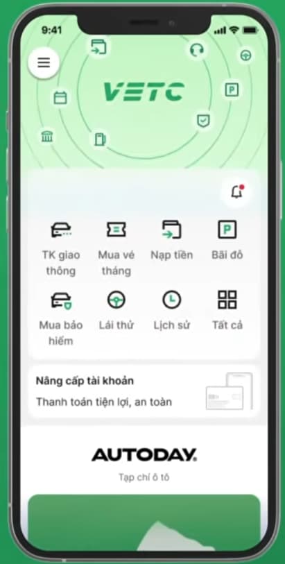 Hướng dẫn chuyển đổi VETC sang tài khoản giao thông