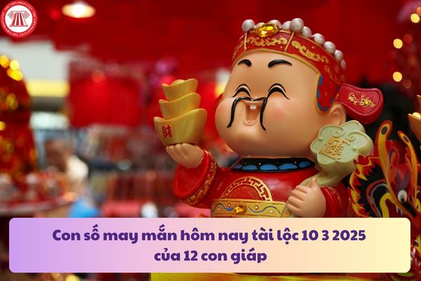 Con số may mắn hôm nay tài lộc 10 3 2025 của 12 con giáp? Số nhà nào có ý nghĩa tài lộc?