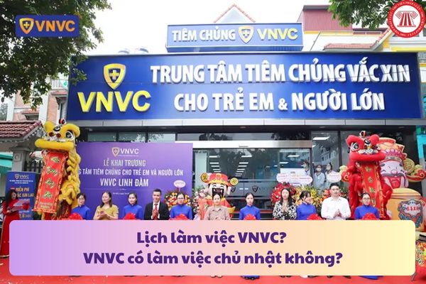 Lịch làm việc VNVC? VNVC có làm việc chủ nhật không? Điều kiện thành lập cơ sở tiêm chủng 2025?