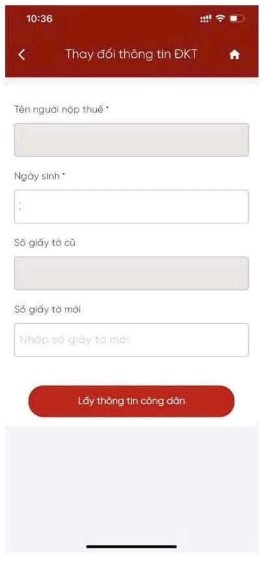 Hướng dẫn cập nhật CCCD thành MST trên app Etax Mobile