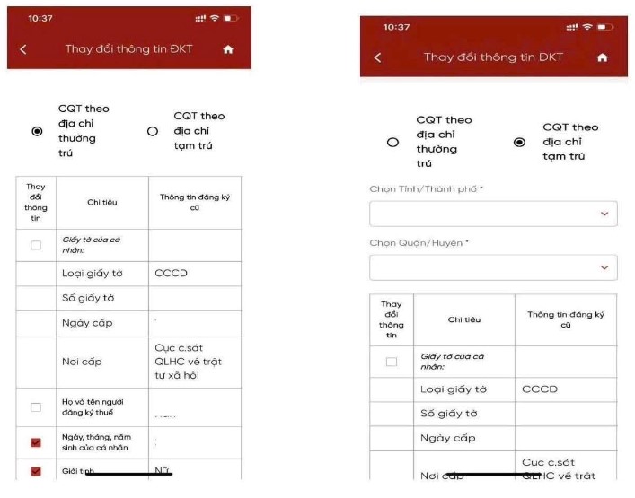 Hướng dẫn cập nhật CCCD thành MST trên app Etax Mobile