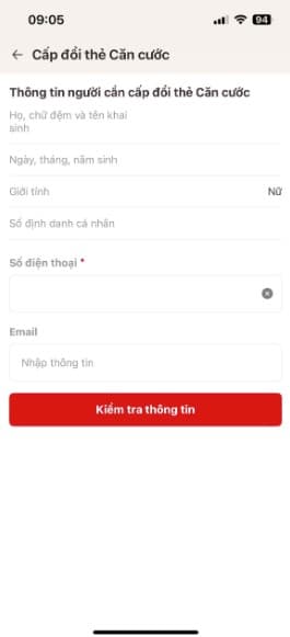 Hướng dẫn chi tiết đổi thẻ căn cước trên VNeID theo địa chỉ mới sau sáp nhập tỉnh