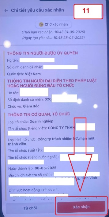 hướng dẫn ủy quyền đăng ký định danh doanh nghiệp trên ứng dụng VNeID