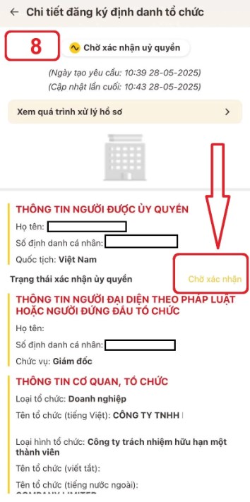 hướng dẫn ủy quyền đăng ký định danh doanh nghiệp trên ứng dụng VNeID