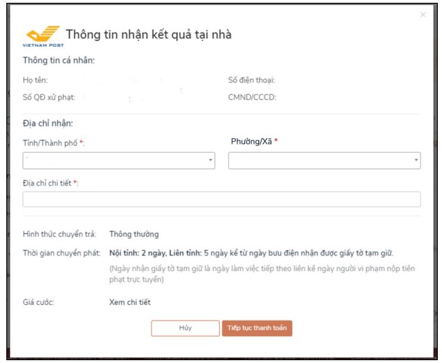 Hướng dẫn nộp phạt vi phạm giao thông online tại nhà của Phòng CSGT TPHCM