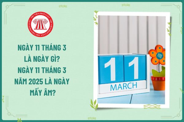 Ngày 11 tháng 3 là ngày gì? Ngày 11 tháng 3 năm 2025 là ngày mấy âm? Người lao động có được nghỉ làm vào ngày 11 tháng 3 năm 2025 không?