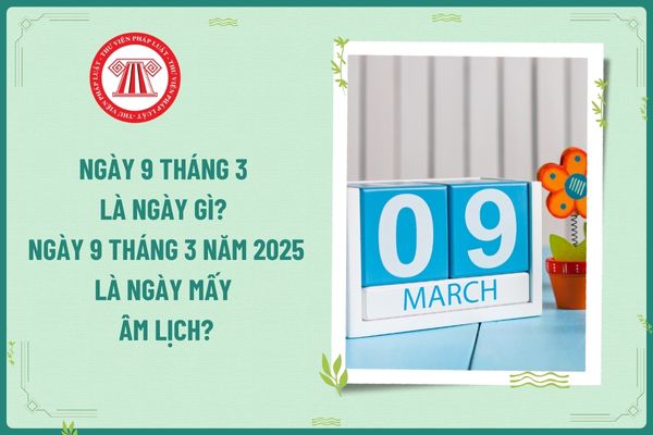 Ngày 9 tháng 3 là ngày gì? Ngày 9 tháng 3 năm 2025 là ngày mấy Âm lịch? Ngày 9 tháng 3 năm 2025 có rơi vào ngày nghỉ hằng tuần của kế toán không?