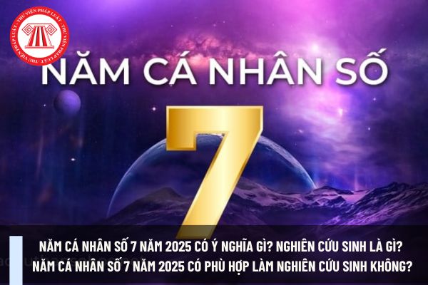 Năm cá nhân số 7 năm 2025 có ý nghĩa gì? Nghiên cứu sinh là gì? Năm cá nhân số 7 năm 2025 có phù hợp làm nghiên cứu sinh không?