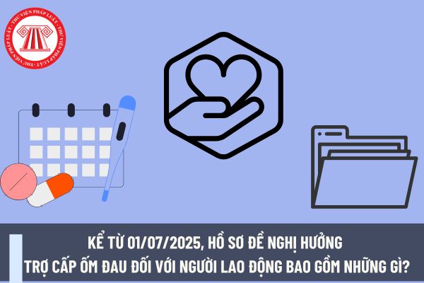 Kể từ 01/07/2025, hồ sơ đề nghị hưởng trợ cấp ốm đau đối với người lao động bao gồm những gì?