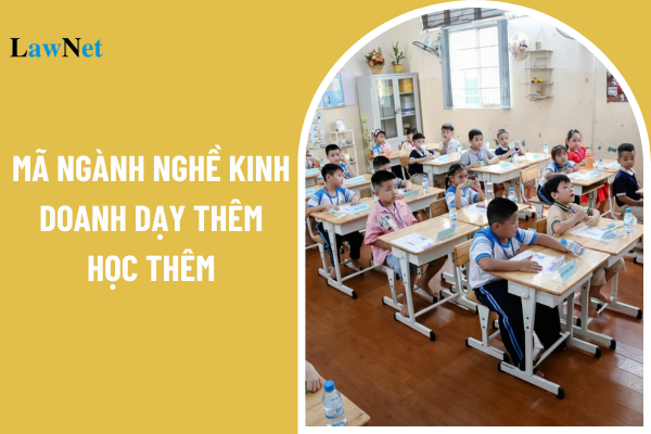 Mã ngành nghề kinh doanh dạy thêm học thêm được pháp luật quy định là bao nhiêu?