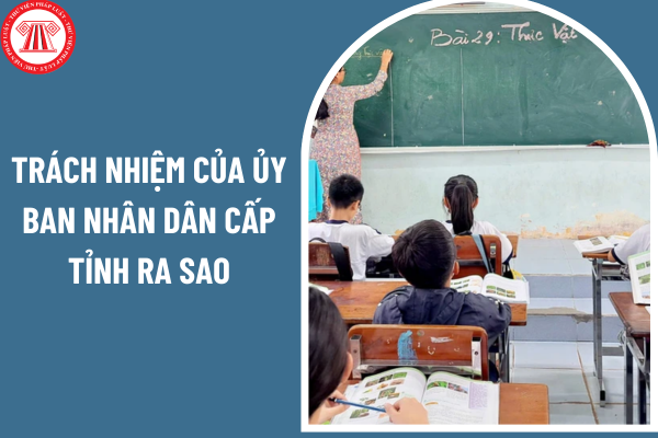 Trách nhiệm của Ủy ban nhân dân cấp tỉnh ra sao trong việc dạy thêm từ 14 02 2025?