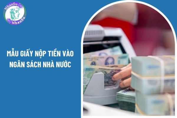 Mẫu giấy nộp tiền vào ngân sách nhà nước mới nhất kế toán cần biết?