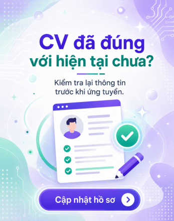  Banner thu hút ứng viên cập nhật CV