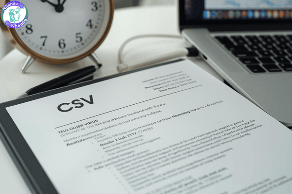 CV đã chuẩn bị sẵn thể hiện phong cách làm việc đúng giờ