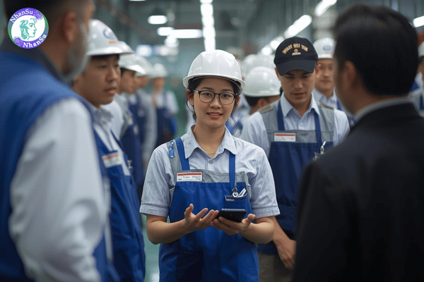 Nhân viên phiên dịch tại nhà máy Hàn Quốc