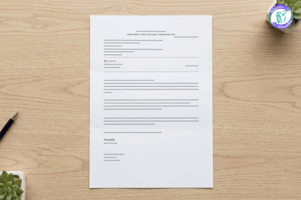 Bố cục cơ bản của một Cover Letter chuyên nghiệp.