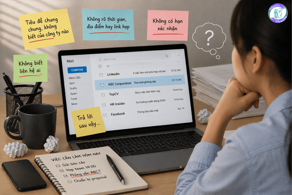 Email mời quá chung chung dễ bị bỏ lại trong hộp thư